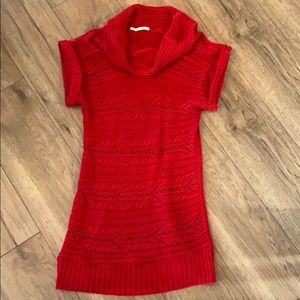 Maurices red cowl neck sweater dress, size XL